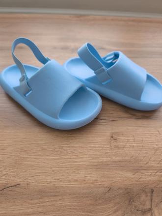 Modré chlapčenské šľapky, pepco,27