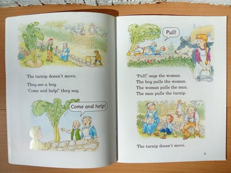 Kniha dedko ťahal repku v angličtine, 