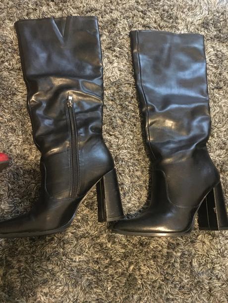 Elegantné čierne čizmy 37, 37