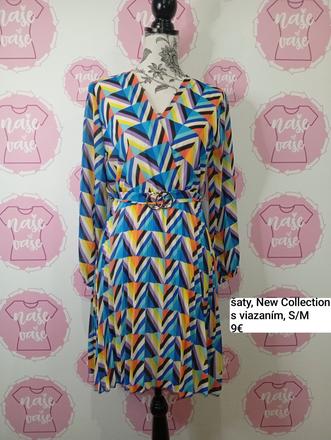 Farebné krásne šaty s/m, s