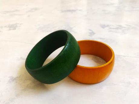 Drevený naturálny náramok, 