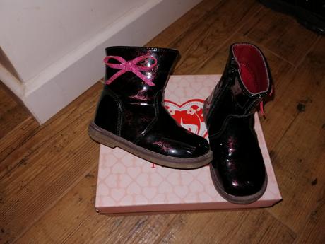 Bordové lakové čižmičky, nelli blu,22