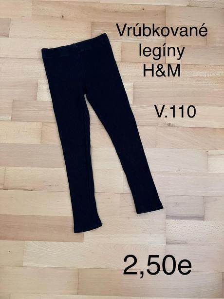 Vrúbkované legíny h&m, h&m,110