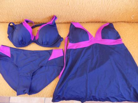 Pekné 3-dielne dámske plavky tankiny,g.benotti, 40, 40