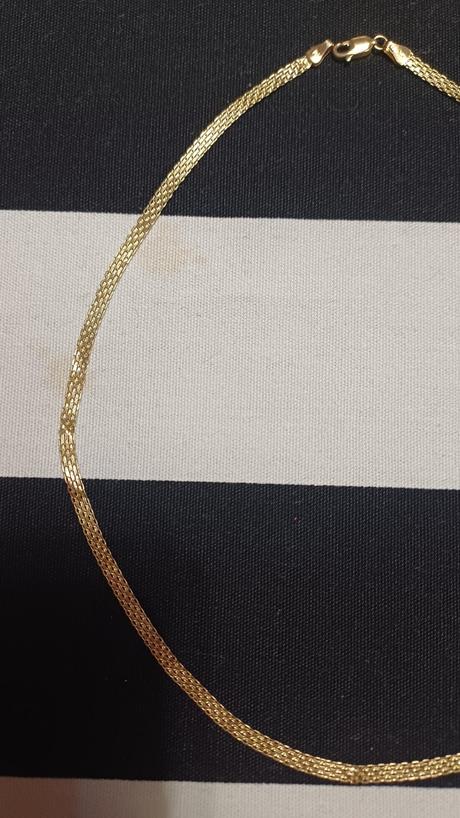 Zlatý náhrdelník 45 cm,
