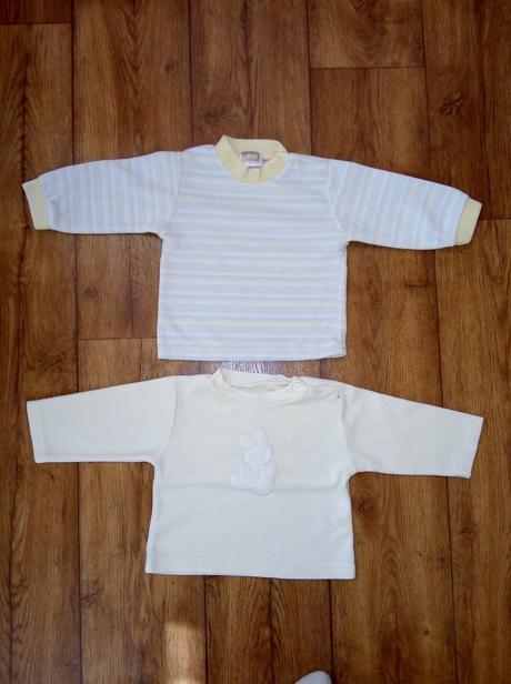 Prechodne pulovre, tricka flisove 2ks 68 top stav, 68