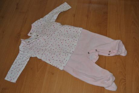 2v1 tričko s dupačkami (overalik), c&a,68