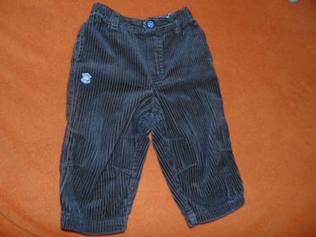 Menčestrové nohavice, h&m,80
