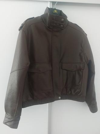 Dámska hnedá koženka bershka, bershka,l