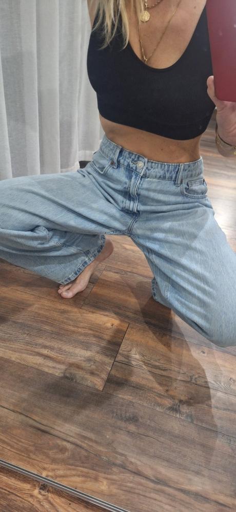 Rifle zara baggy barrel jeans 40/42, zara,40