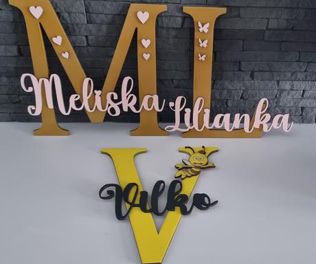 Písmenko s menom dieťatka, 