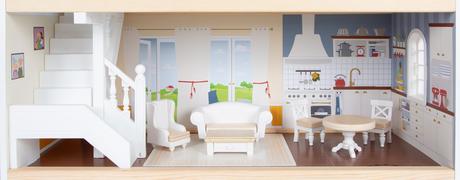 Small foot domček pre bábiky mestská vila,