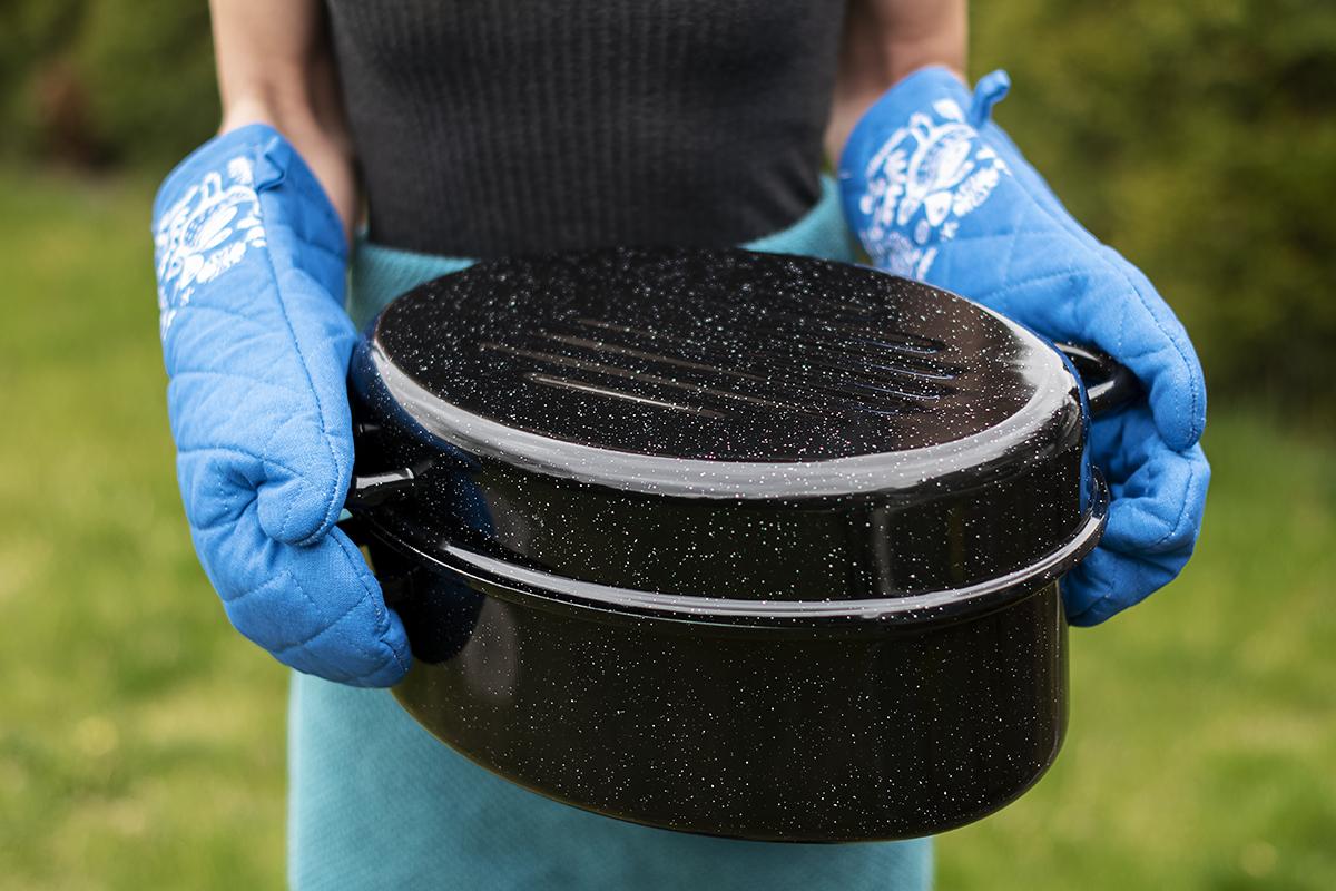 Dvojdielny smaltovaný pekáč Kinekus