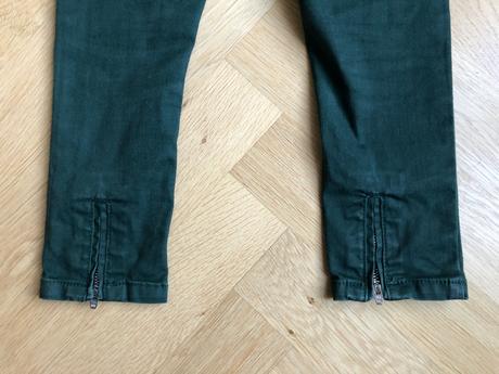 Twin - set tmavozelené dievčenské rifle, 116