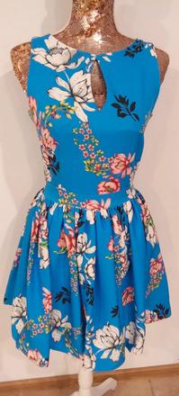 Dámske modré šaty, 38