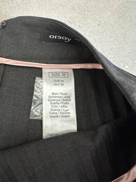 Sivá plisovaná sukňa, orsay,36