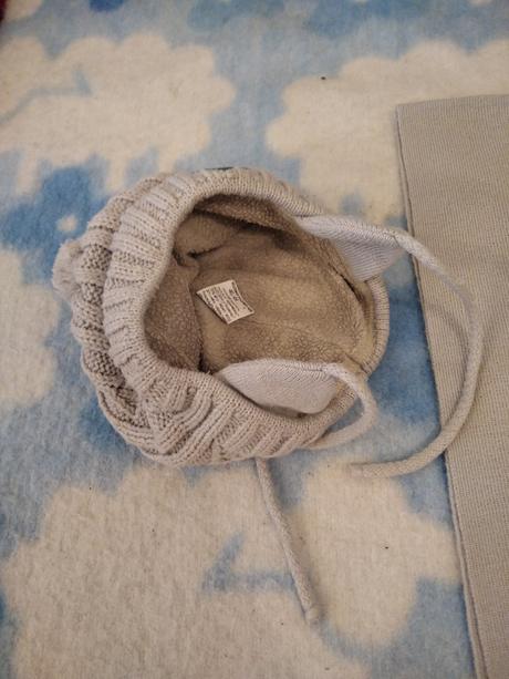 Zimná čiapka s šálom veľkosť 46/48cm, 46