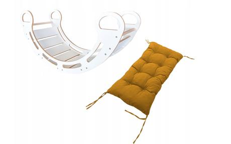 Montessori hojdačka s vankúšom bm85 horčicová,