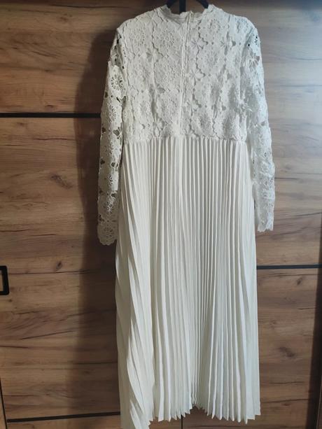 Tehotenské čipkované svadobné šaty, xl