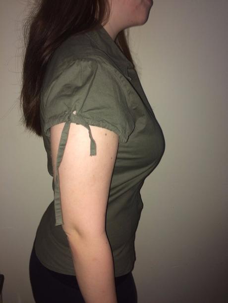 Khaki bluzka, topshop,38