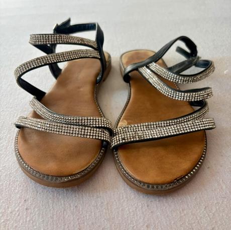 Sandále s kamienkami, deichmann,36