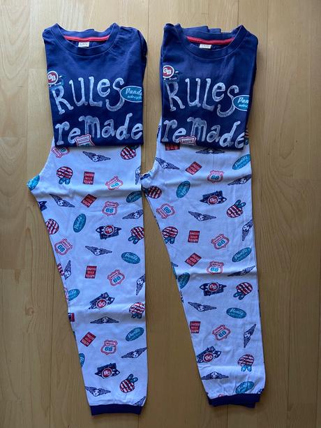 2 ks rovnake pyžamká na 7-8 rokov, 128