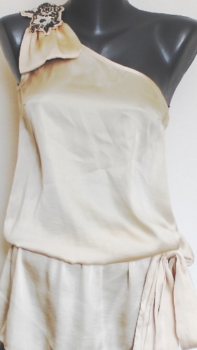 Dorothy perkins saténový top na jedno rameno, dorothy perkins,s