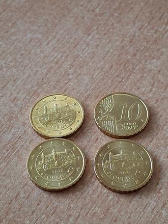 Mince 10 cent 2025 slovensko,
