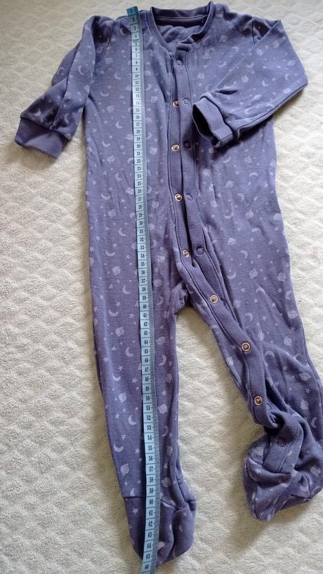 Overal na spanie, pyžamo modre, vesmír, lupilu,74