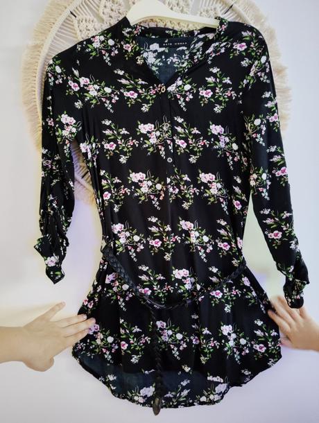 Dlhšia blúzka s opaskom, gate,s