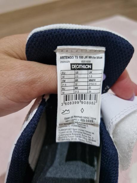 Tenisky na telocvik, decathlon,34