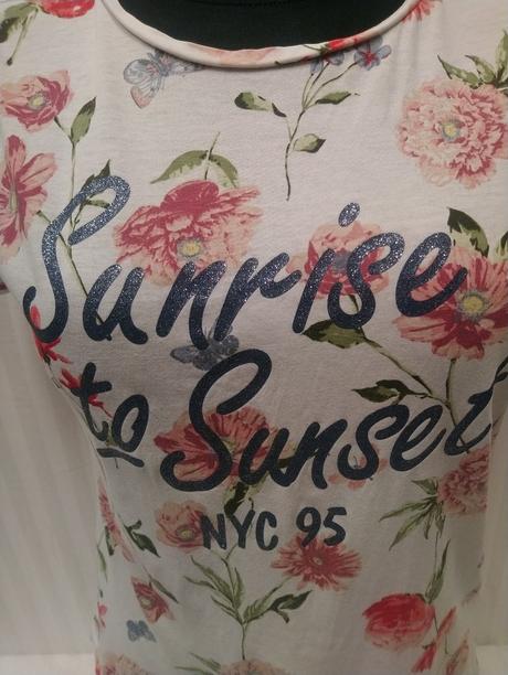 Biele tričko s farebným motívom, h&m, 158-164 cm, h&m,164