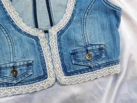 Pekna trendy riflova vesta, amisu,34