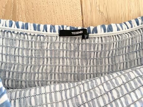 Pruhovana viskozova sukna m-l tezenis, tezenis,m