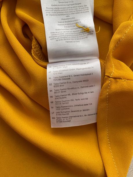 Horčicová blúzka takko, takko,s