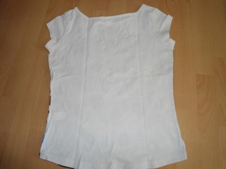 Biele tricko - farebne ovaly, m