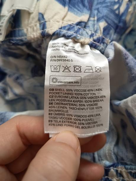 Šortky s ľanom h&m, h&m,l