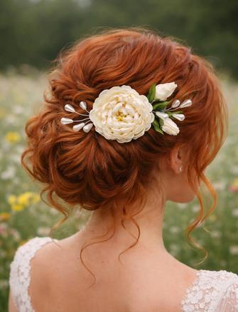 Romantická pivonka do vlasov, 