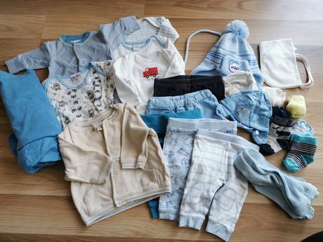 Balík oblečenia pre novorodenca, 50–62