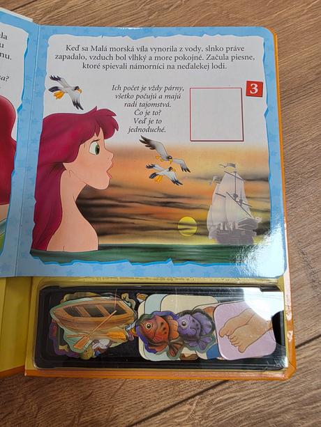 Kniha s magnetkami - malá morská víla, 