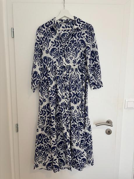 Bielo-modré šaty zara, zara,xs