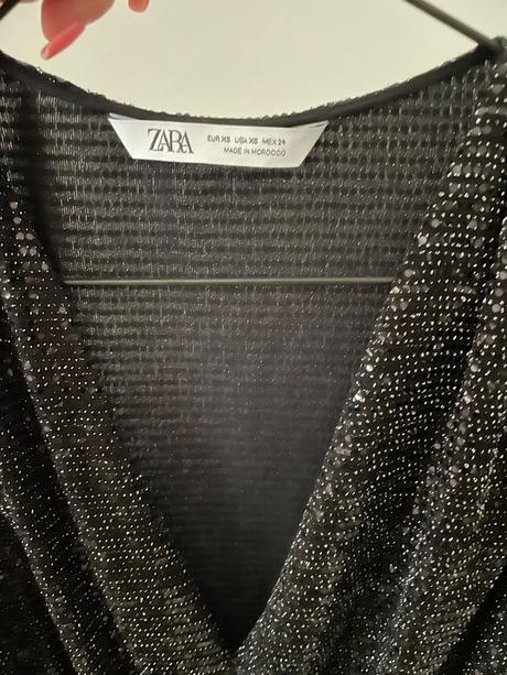 Elegantný trblietavý top zara, zara,s