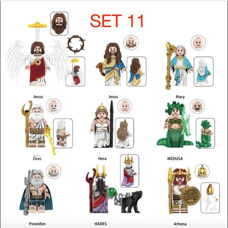 Mix postavičiek - typ lego - nové, nehrané,