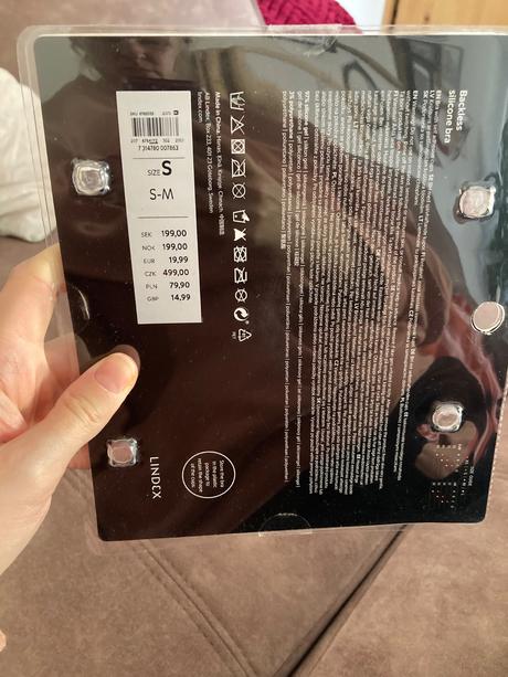 Lepiaca silikonova podprsenka s/m, lindex,s