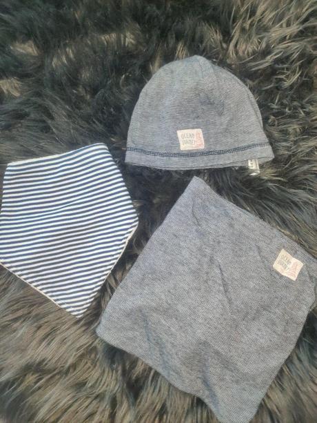 Set - čiapka, nakrčníky, reserved,74