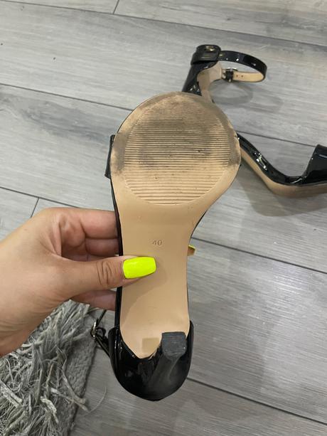 Čierne sandále vysoké, graceland,40