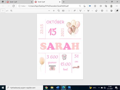 Na pamiatku ku krstu, k narodeninám, 