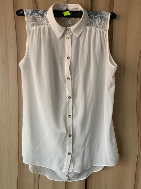 Blúzka s čipkou, river island,34