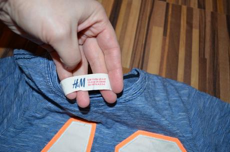 Triško s nápisom h&m, veľ. 110/116, h&m,110