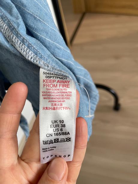 Pruhované zavinovacie šaty topshop, topshop,m